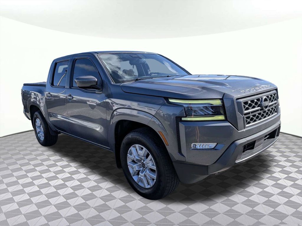 Gray (Gun Metallic) 2022 Nissan Frontier Pickup Truck 4X2 9-Speed Automatic