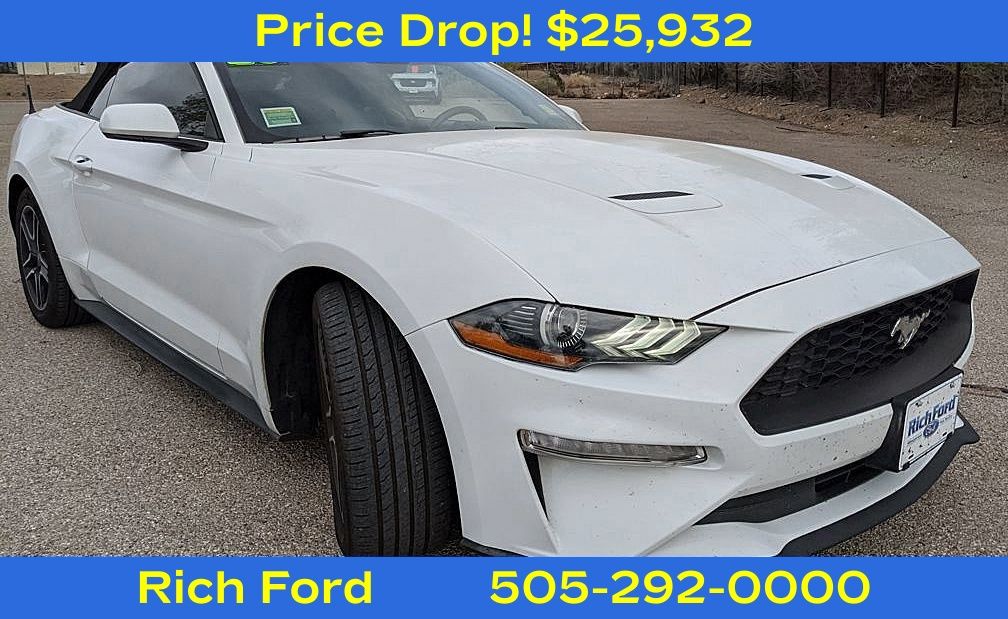 Oxford White 2023 Ford Mustang EcoBoost Premium Convertible RWD Convertible Rear-Wheel Drive Automatic