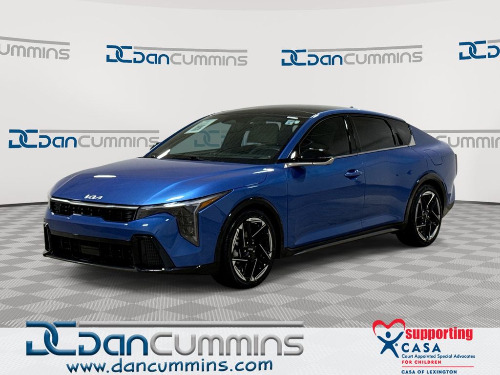 Wave Blue 2025 Kia K4 Sedan Front-Wheel Drive Continuously Variable Transmission