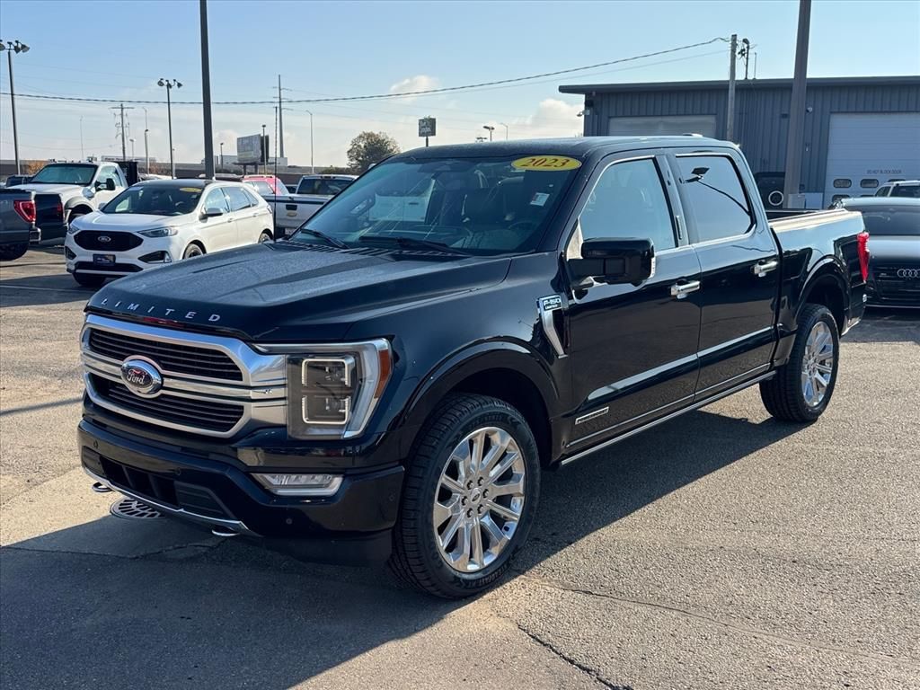 Certified Used 2023 Agate Black Metallic Ford Limited image 2