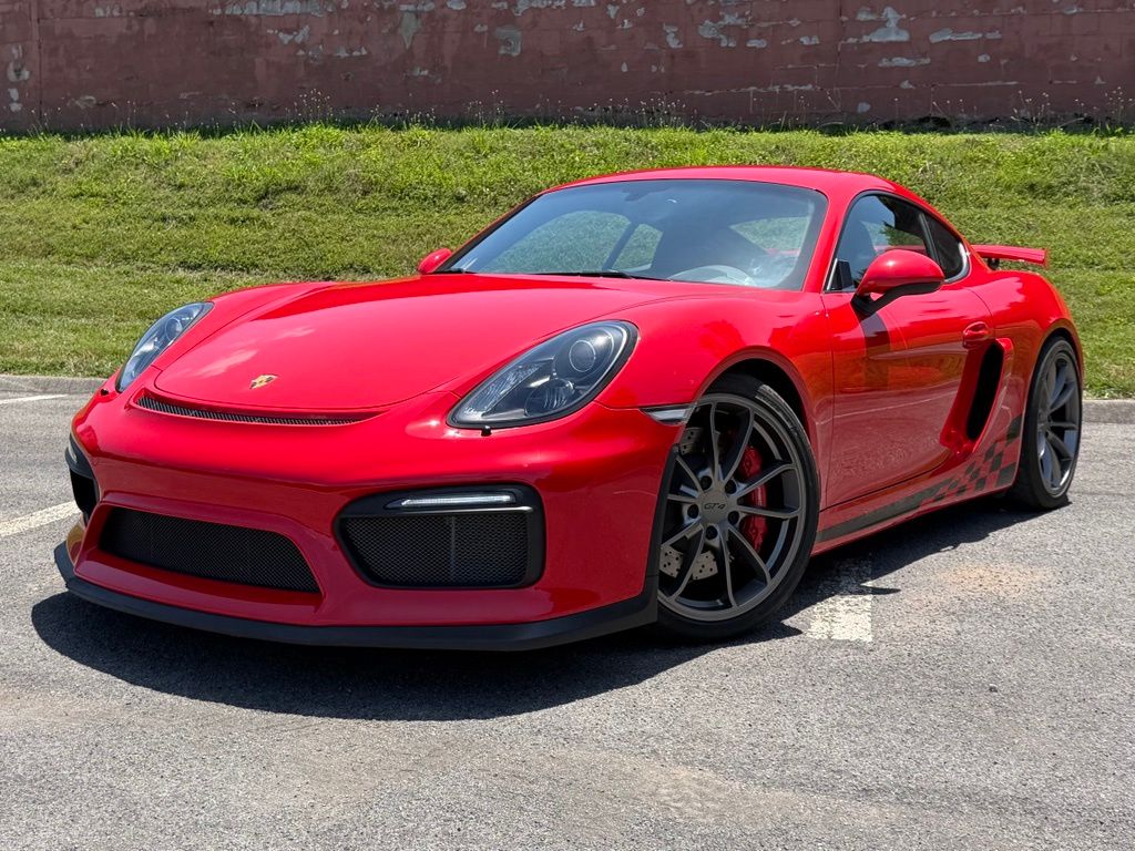 Guards Red 2016 Porsche Cayman Coupe Rear-Wheel Drive 6-Speed Manual