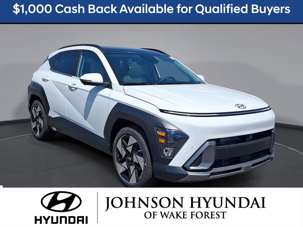 Atlas White 2026 Hyundai Kona SUV / Crossover Front-Wheel Drive 8-Speed Automatic