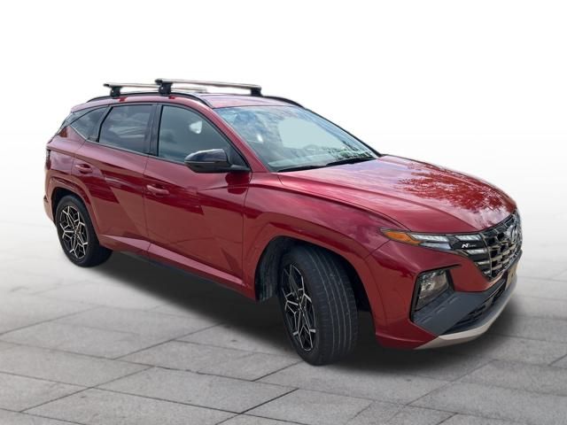 Red Crimson 2022 Hyundai Tucson SUV / Crossover Front-Wheel Drive 8-Speed Automatic