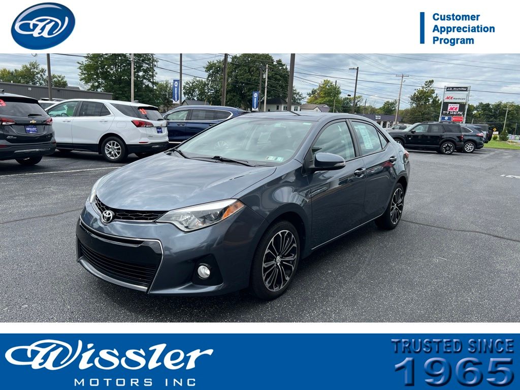 Slate Metallic 2015 Toyota Corolla Sedan Front-Wheel Drive Continuously Variable Transmission