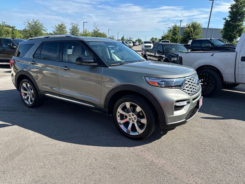 Silver Spruce Metallic 2020 Ford Explorer Platinum AWD SUV / Crossover All-Wheel Drive Automatic