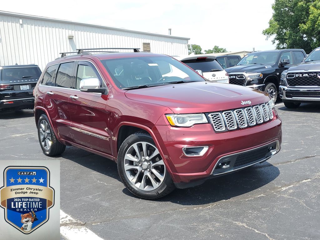Velvet Red Pearlcoat 2017 Jeep Grand Cherokee SUV / Crossover Four-Wheel Drive 8-Speed Automatic