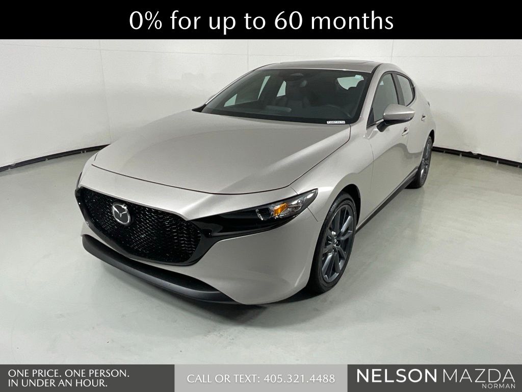 Gray (Platinum Quartz Metallic) 2026 Mazda MAZDA3 Hatchback Front-Wheel Drive 6-Speed Automatic