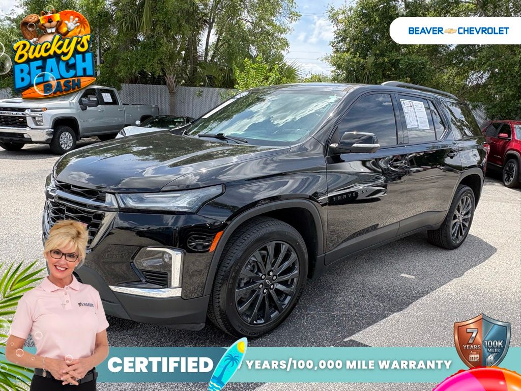 Black Metallic 2023 Chevrolet Traverse RS FWD SUV / Crossover Front-Wheel Drive 9-Speed Automatic