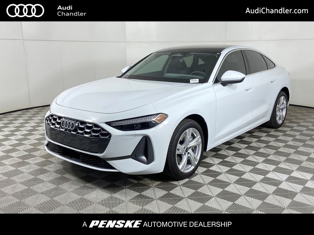 Glacier White 2025 Audi A5 Sedan All-Wheel Drive 7-Speed Automatic