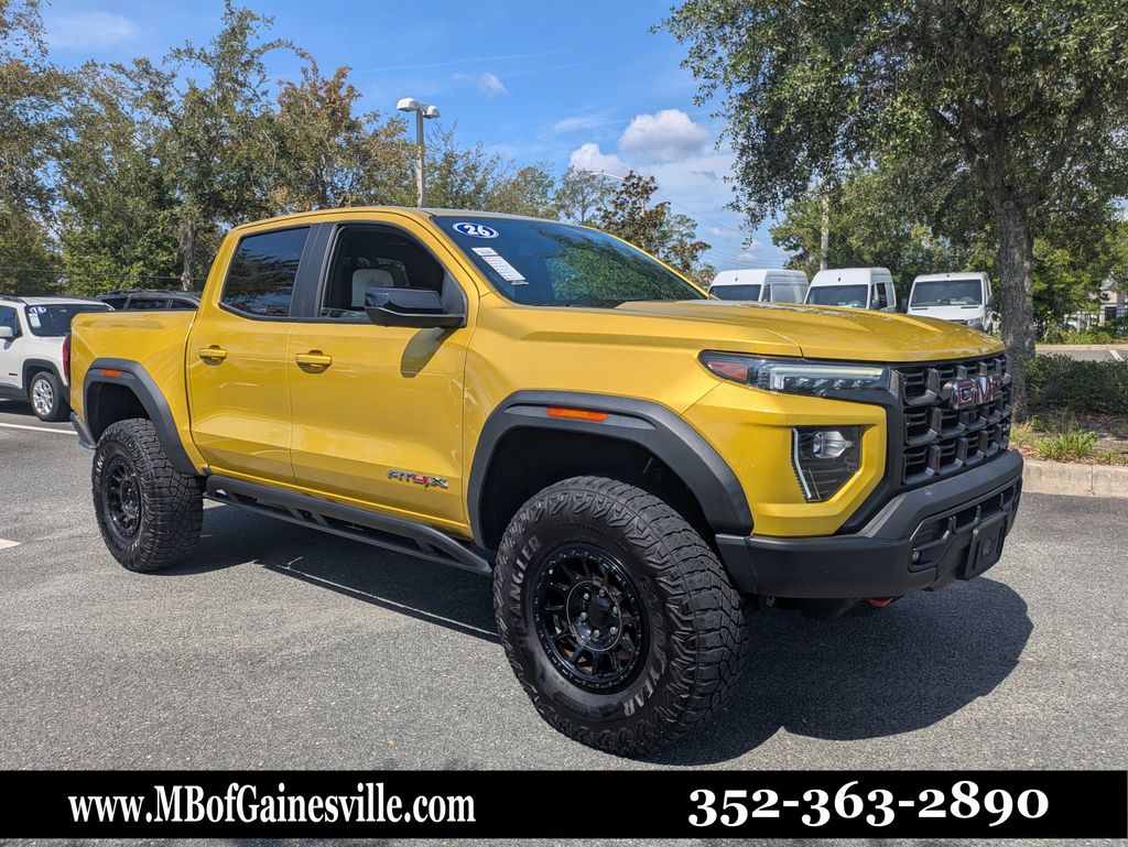 Solar Flare Metallic 2024 GMC Canyon Pickup Truck Four-Wheel Drive 8-Speed Automatic
