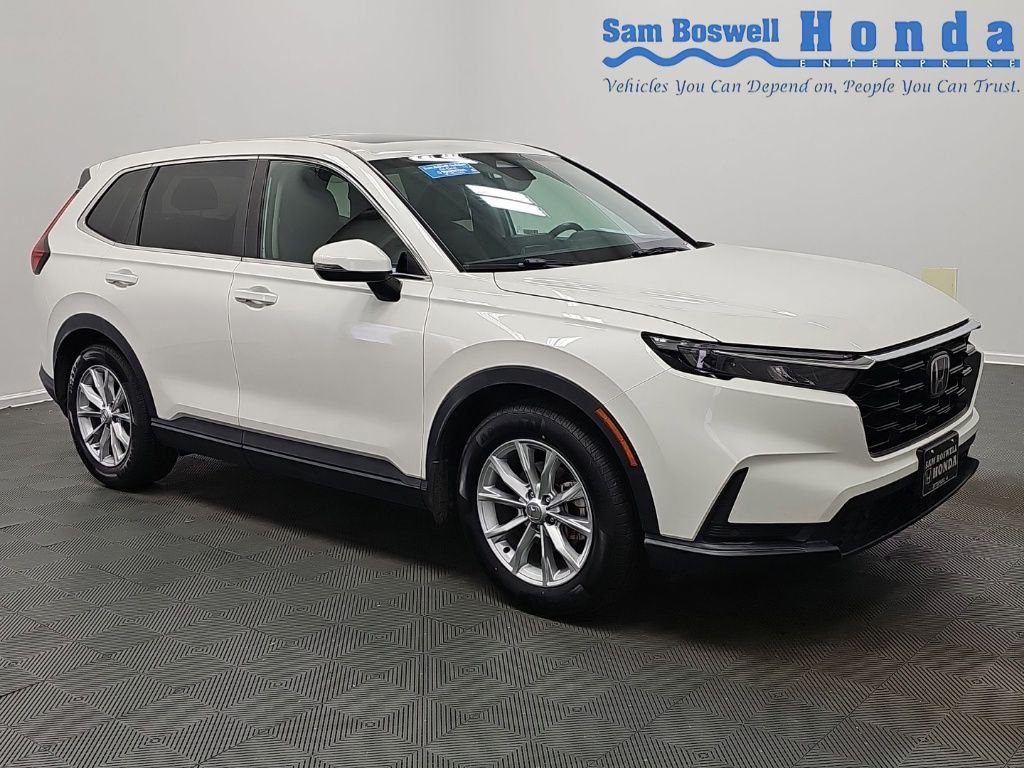 Platinum White Pearl 2024 Honda CR-V SUV / Crossover Front-Wheel Drive Continuously Variable Transmission