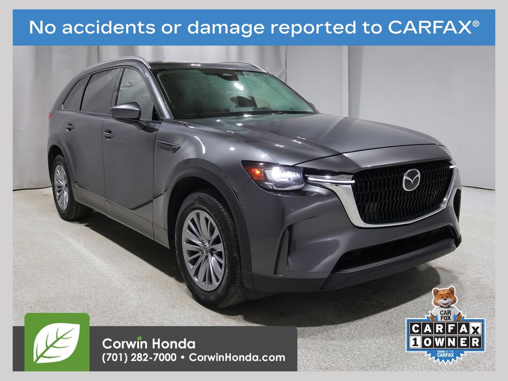 Machine Gray Metallic 2024 Mazda CX-90 3.3 Turbo Preferred Plus AWD SUV / Crossover All-Wheel Drive 8-Speed Automatic