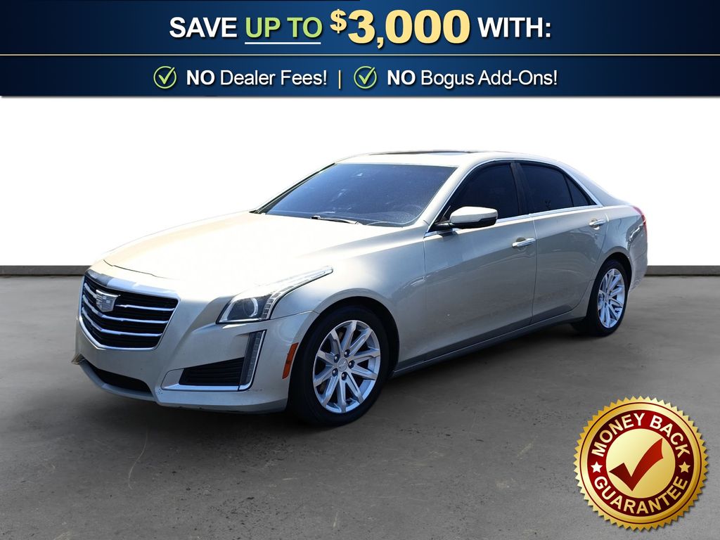 Silver Coast Metallic 2015 Cadillac CTS Sedan Rear-Wheel Drive 6-Speed Automatic