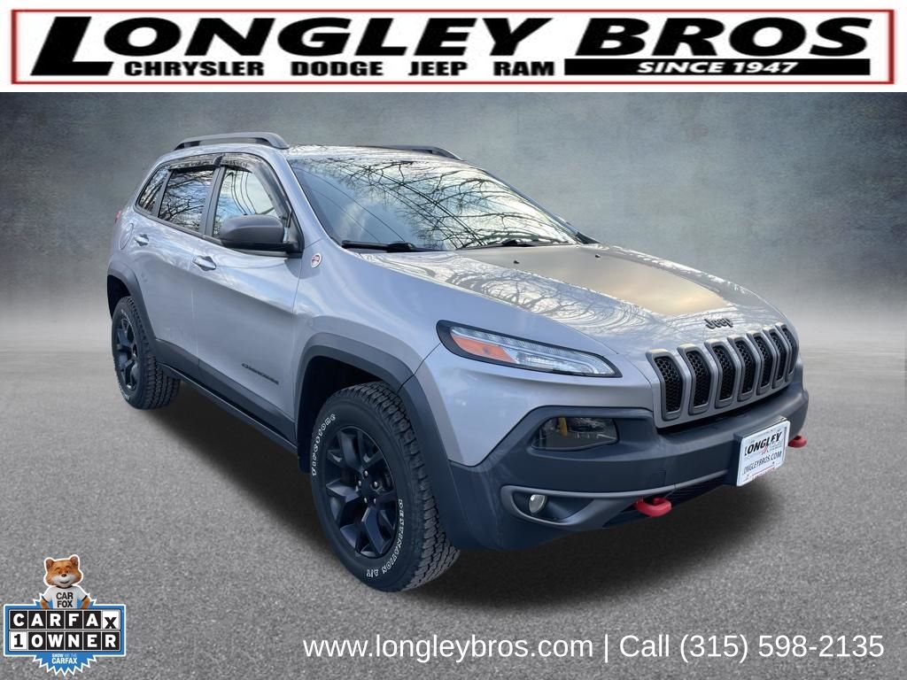 Billet Silver Metallic Clearcoat 2015 Jeep Cherokee Trailhawk 4WD SUV / Crossover Four-Wheel Drive 9-Speed Automatic