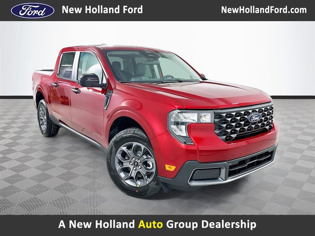 Ruby Red Metallic 2026 Ford Maverick XLT SuperCrew AWD Pickup Truck All-Wheel Drive Continuously Variable Transmission
