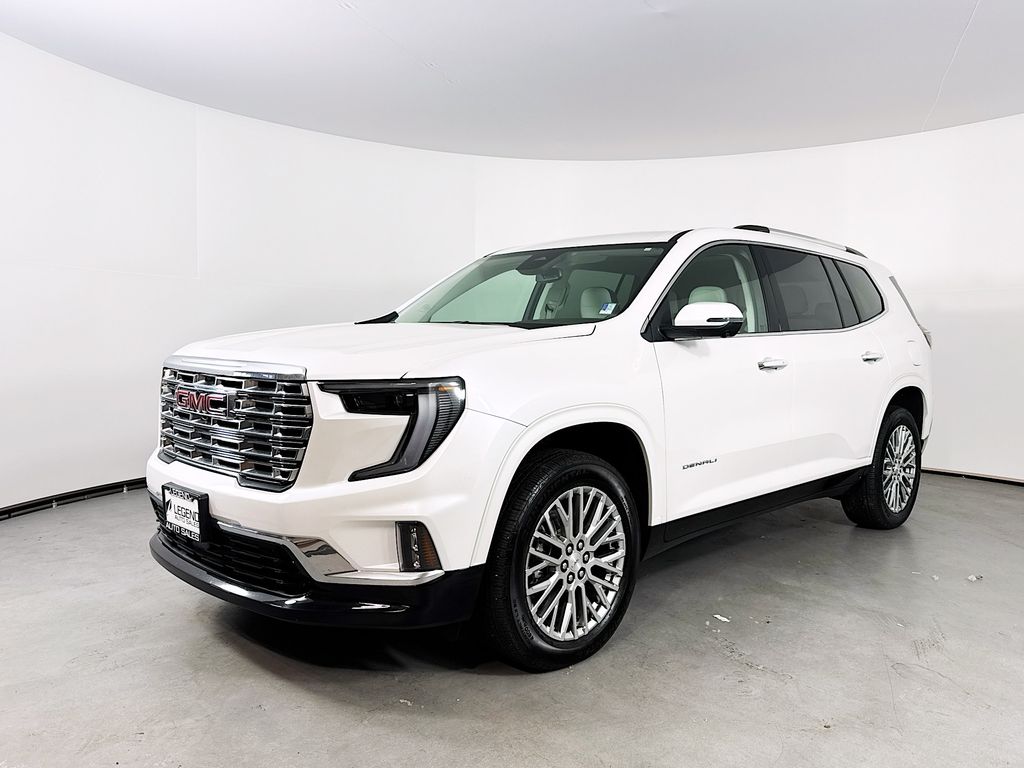 White Frost Tricoat 2025 GMC Acadia Denali AWD SUV / Crossover Four-Wheel Drive 8-Speed Automatic