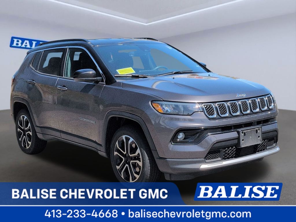 Gray (Granite Crystal Metallic Clearcoat) 2023 Jeep Compass Limited 4WD SUV / Crossover Four-Wheel Drive 8-Speed Automatic