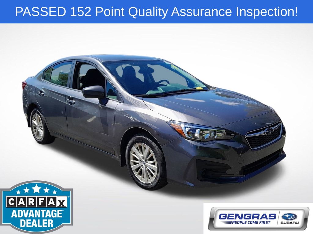 Magnetite Gray Metallic 2018 Subaru Impreza Sedan All-Wheel Drive Continuously Variable Transmission