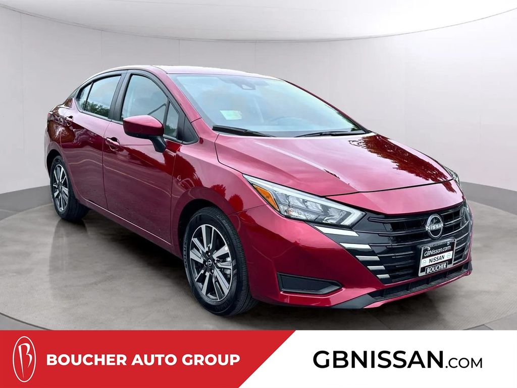 Red (Scarlet Ember Tintcoat) 2025 Nissan Versa SV FWD Sedan Front-Wheel Drive Continuously Variable Transmission