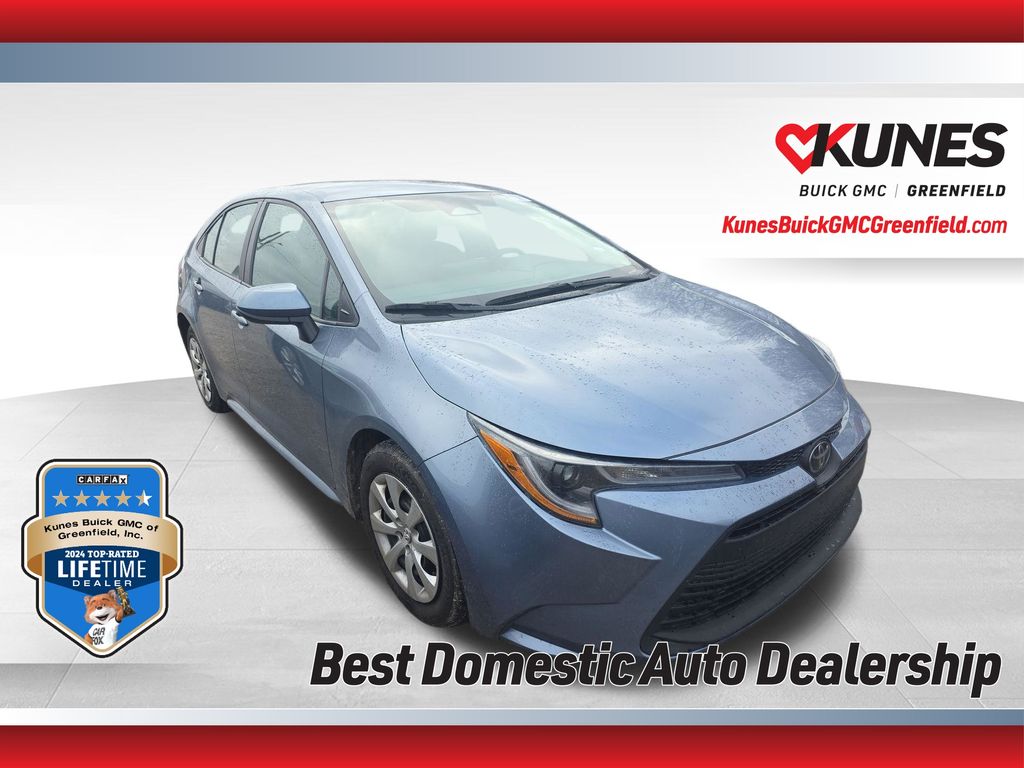 Blue 2024 Toyota Corolla LE FWD Sedan Front-Wheel Drive Continuously Variable Transmission