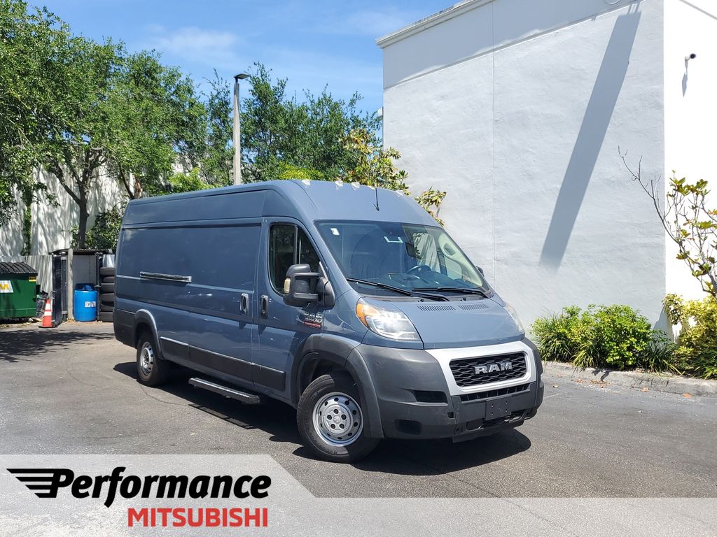 Blue 2021 RAM ProMaster 3500 159 High Roof Extended Cargo Van FWD Van Front-Wheel Drive 6-Speed Automatic