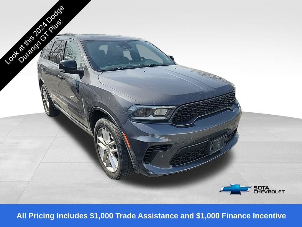 Vapor Gray 2024 Dodge Durango GT Plus AWD SUV / Crossover All-Wheel Drive 8-Speed Automatic