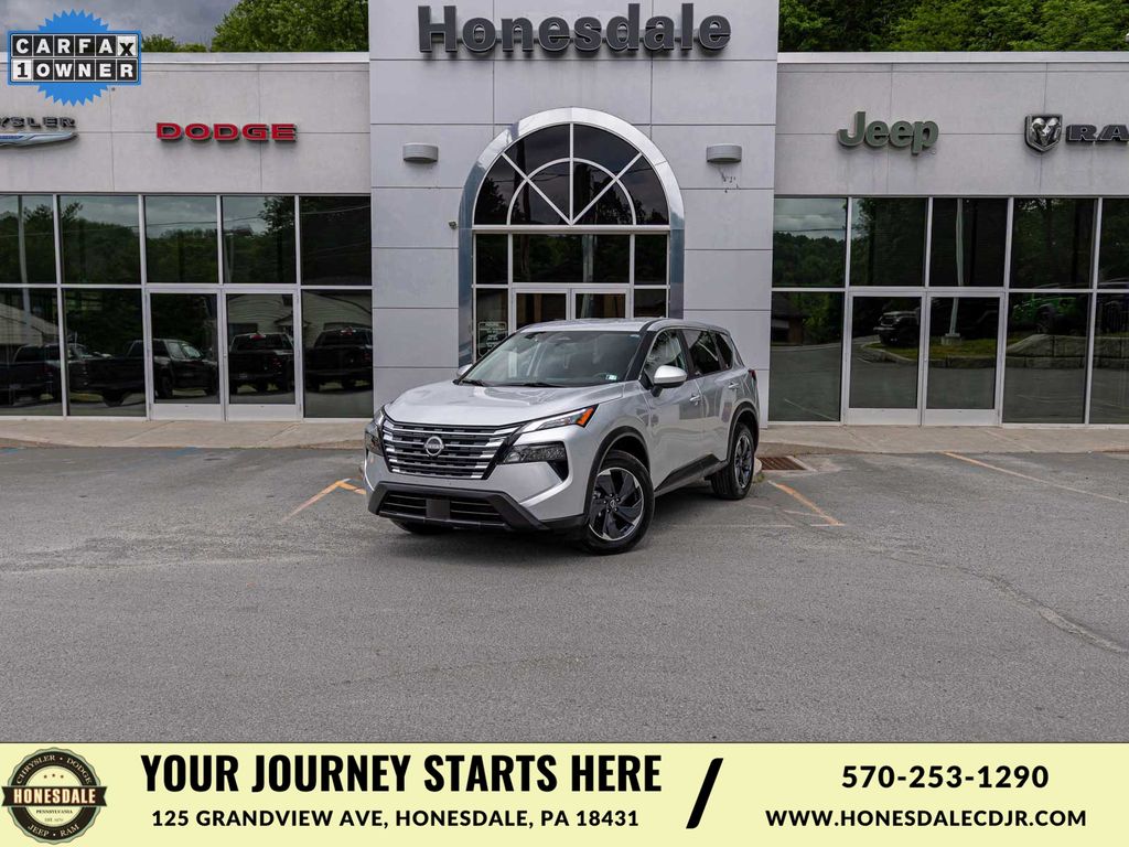 Brilliant Silver Metallic 2024 Nissan Rogue SUV / Crossover All-Wheel Drive Continuously Variable Transmission