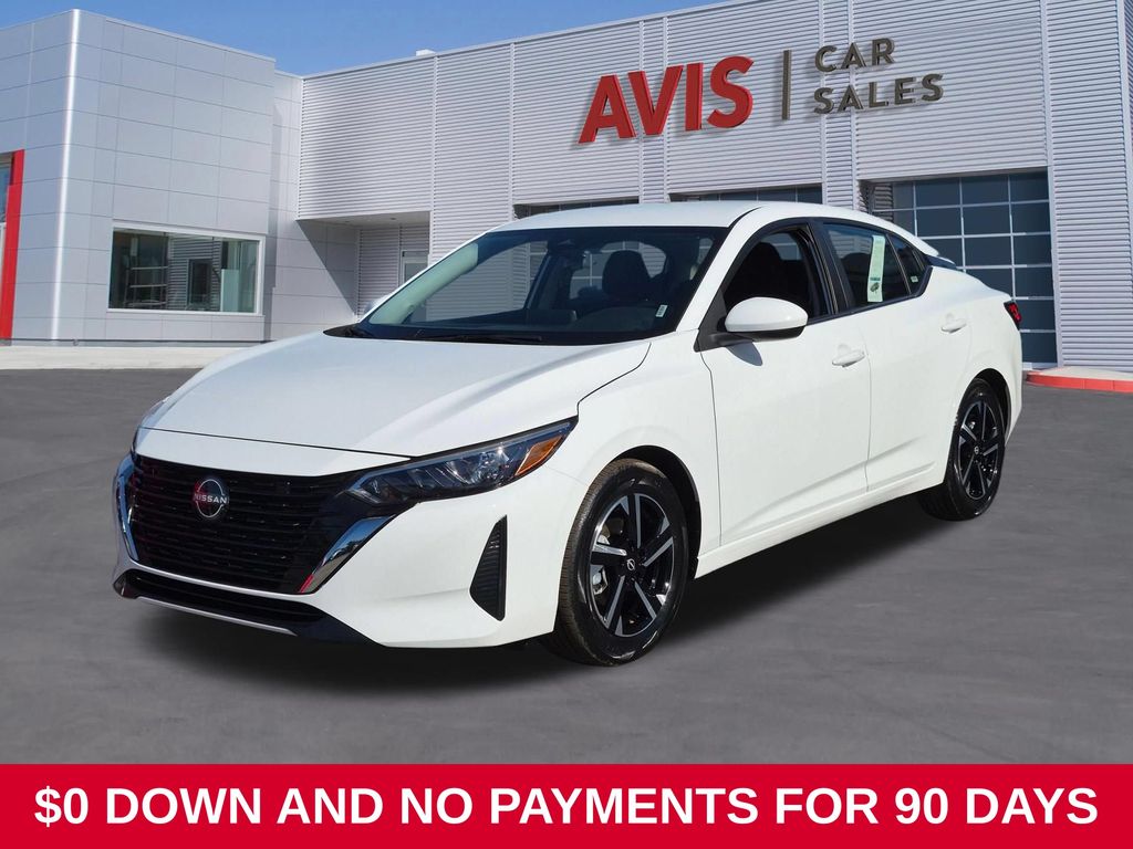 White (Fresh Powder) 2025 Nissan Sentra Sedan Front-Wheel Drive Continuously Variable Transmission