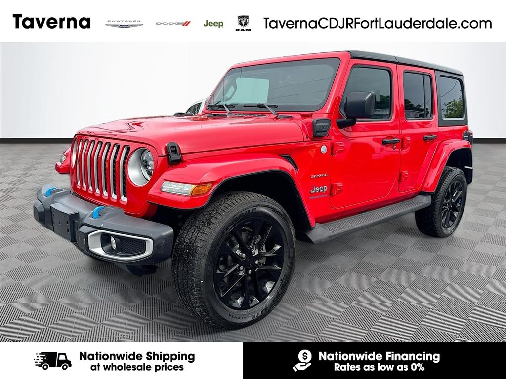 Red Clearcoat 2023 Jeep Wrangler 4xe SUV / Crossover Four-Wheel Drive 8-Speed Automatic