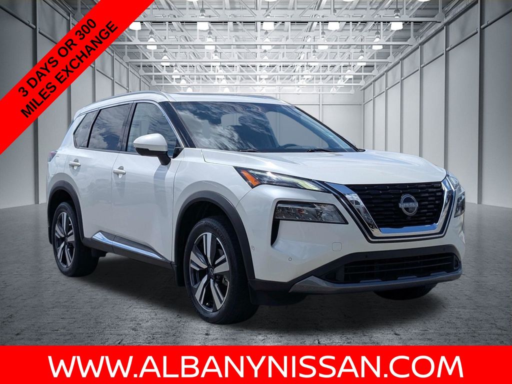 Pearl White 2023 Nissan Rogue SUV / Crossover Front-Wheel Drive Continuously Variable Transmission
