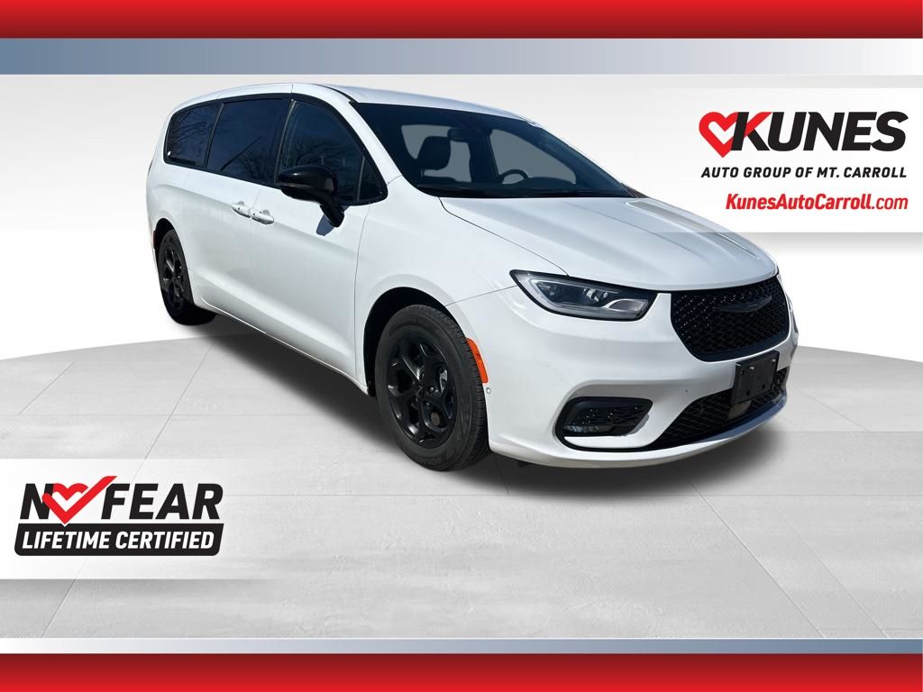 Bright White Clearcoat 2024 Chrysler Pacifica Hybrid Select FWD Minivan Front-Wheel Drive Continuously Variable Transmission