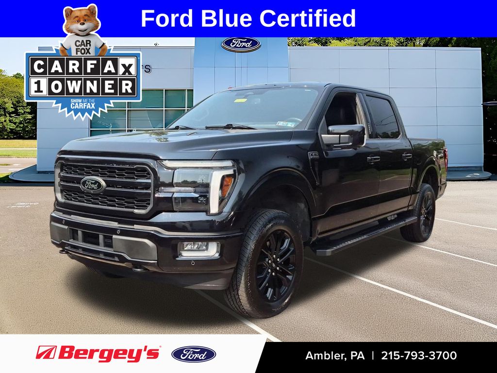 Agate Black Metallic 2024 Ford F-150 Pickup Truck Four-Wheel Drive 10-Speed Automatic