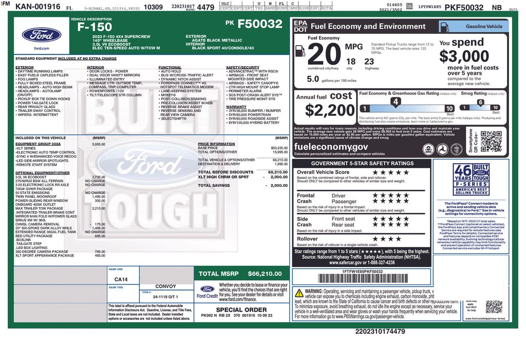 Certified Used 2023 Black Ford XLT image 7