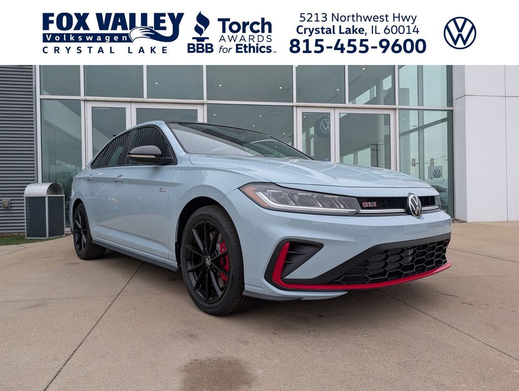 Monument Gray w/Dp Blk Rf 2026 Volkswagen Jetta GLI Sedan Front-Wheel Drive 6-Speed Manual
