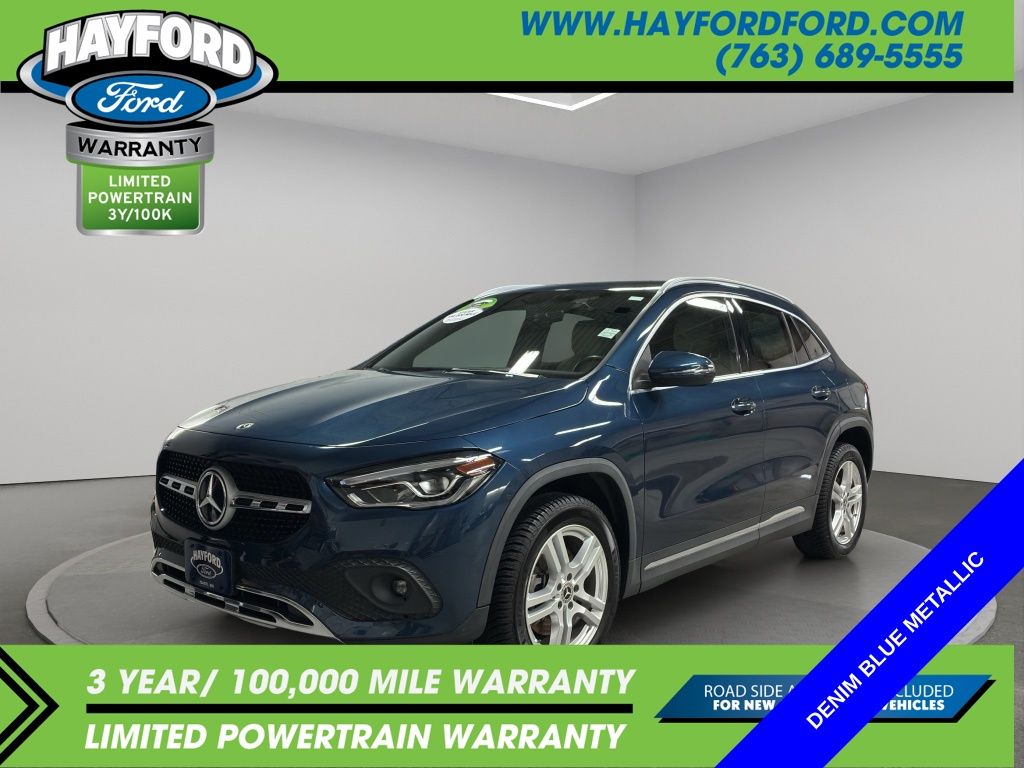 Denim Blue Metallic 2022 Mercedes-Benz GLA SUV / Crossover All-Wheel Drive 8-Speed Dual Clutch