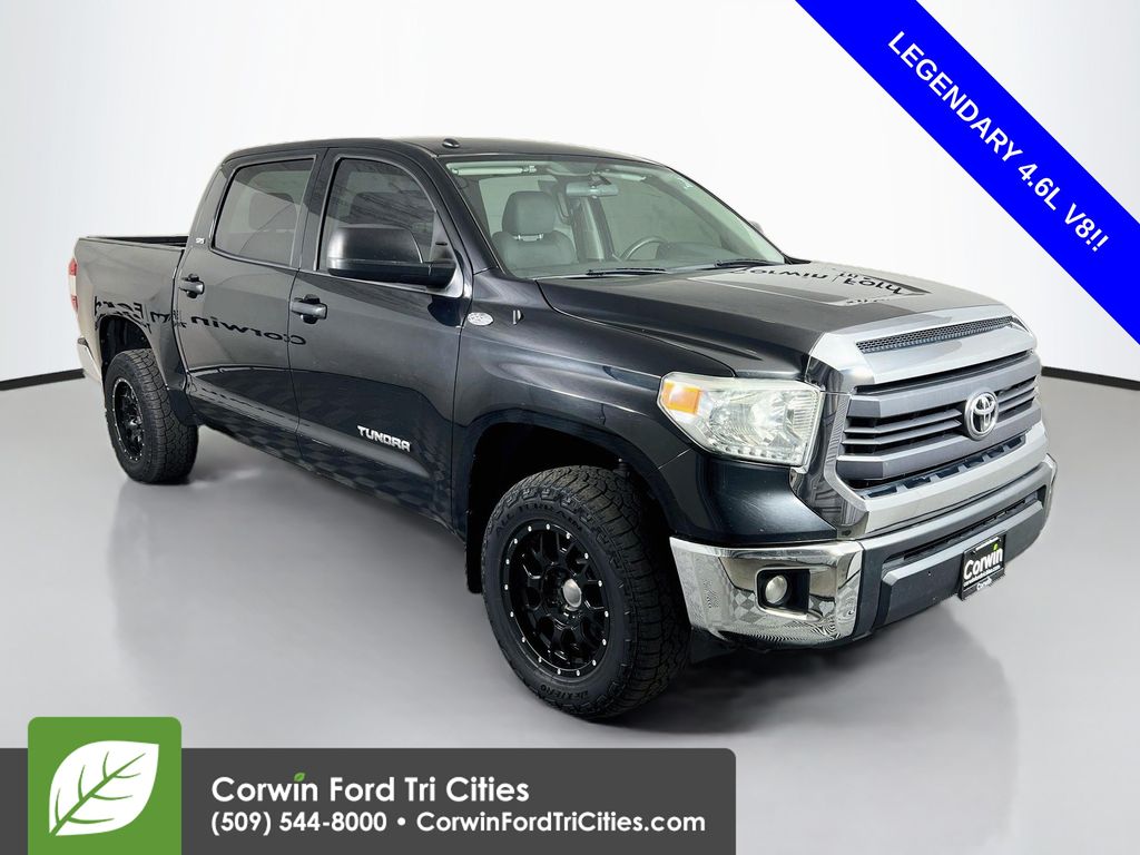 Black 2014 Toyota Tundra Pickup Truck Four-Wheel Drive 6-Speed Automatic Overdrive