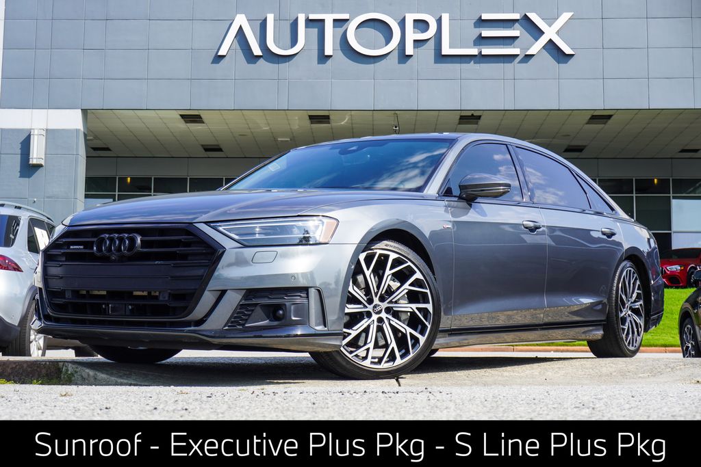 Monsoon Gray Metallic 2021 Audi A8 Sedan All-Wheel Drive 8-Speed Automatic