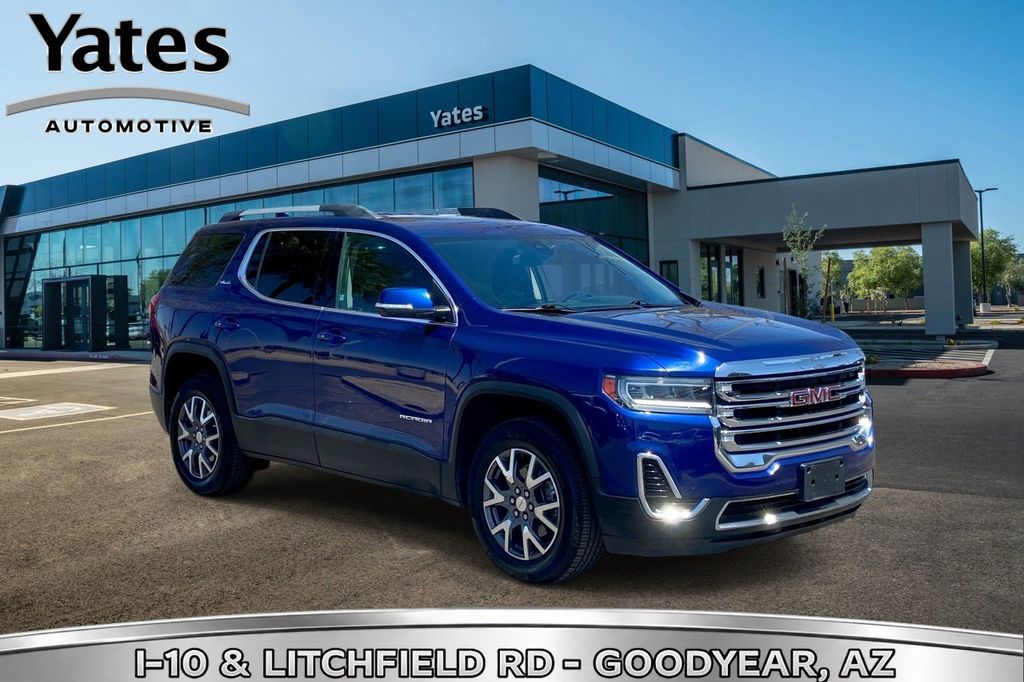 Ultra Blue Metallic 2023 GMC Acadia SUV / Crossover Front-Wheel Drive Automatic