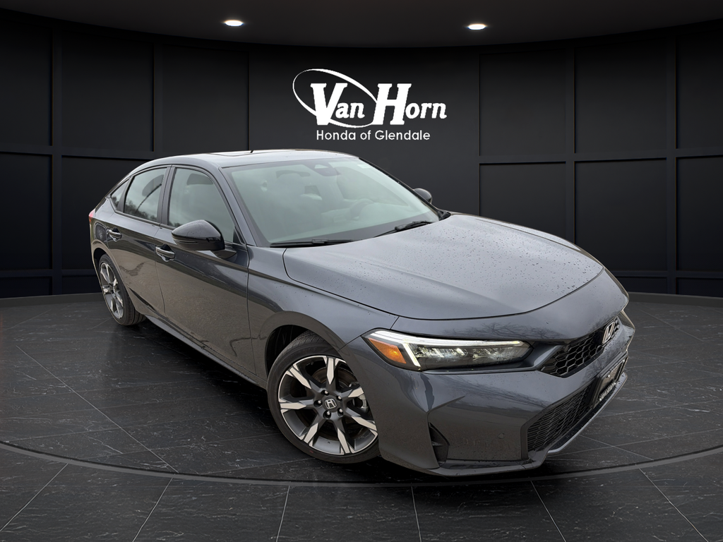 Gray Metallic 2026 Honda Civic Hybrid Sport Touring Hatchback FWD Hatchback Front-Wheel Drive Continuously Variable Transmission