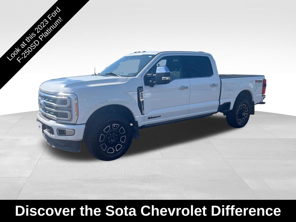 Star White Metallic Tri-Coat 2023 Ford F-250 Super Duty Pickup Truck Four-Wheel Drive Automatic
