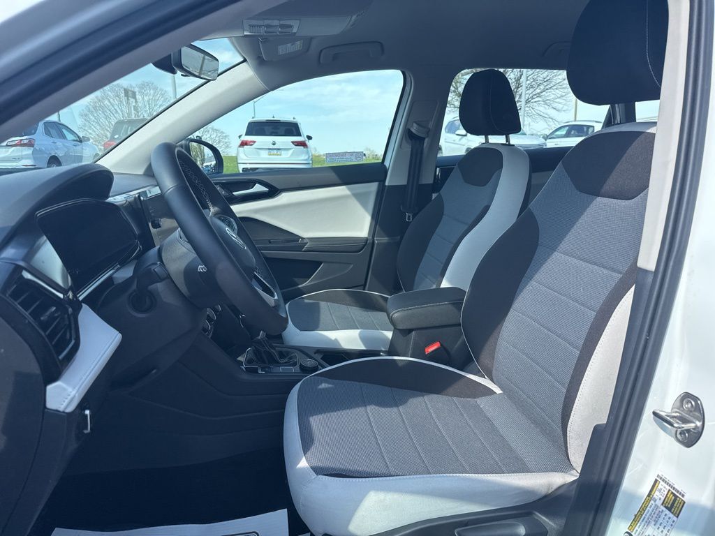 2025 Volkswagen Taos 1.5T S White at Subaru and VW of Moon Township