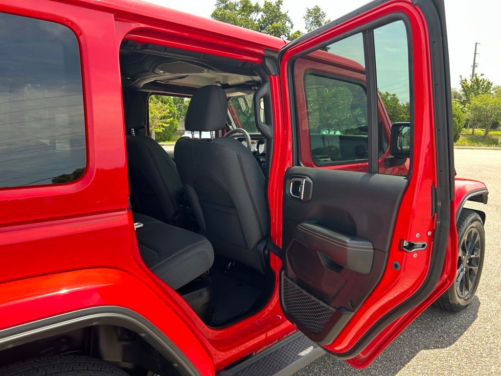 Used 2025 Firecracker Red Clearcoat Jeep Sahara 4xe image 48