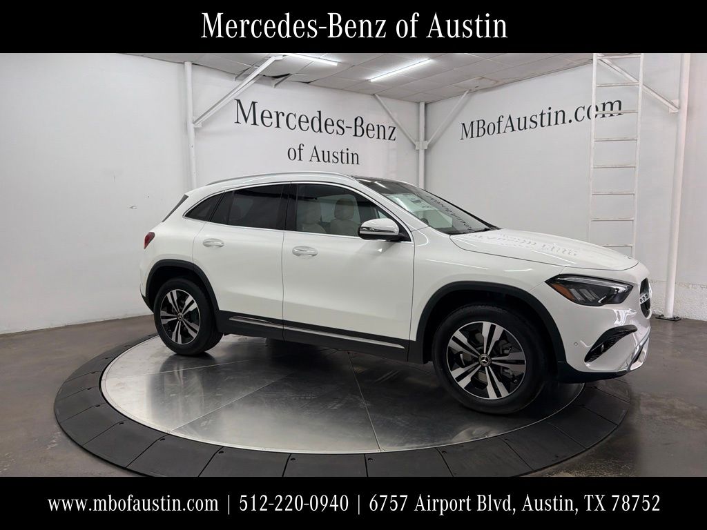 Polar White 2026 Mercedes-Benz GLA SUV / Crossover All-Wheel Drive 8-Speed Dual Clutch