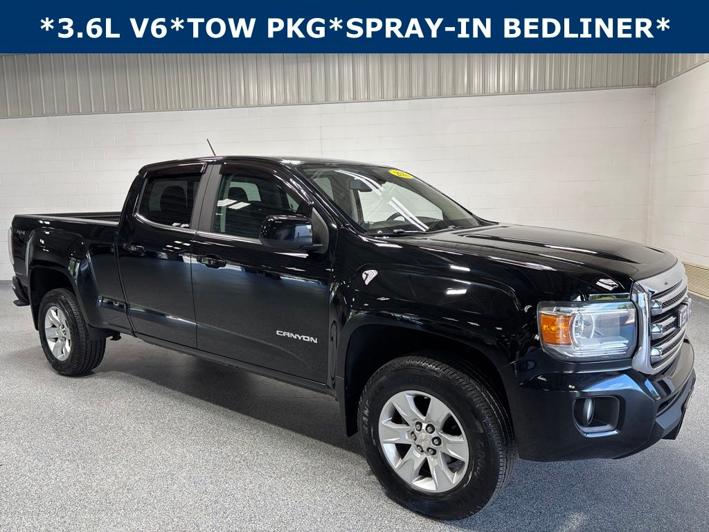 Onyx Black 2017 GMC Canyon Pickup Truck Four-Wheel Drive 8-Speed Automatic