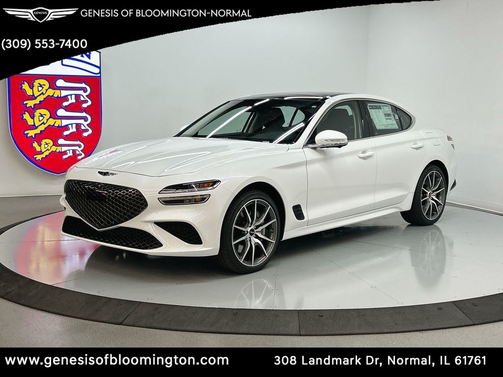 Alta White 2026 Genesis G70 2.5T Prestige AWD Sedan All-Wheel Drive 8-Speed Automatic