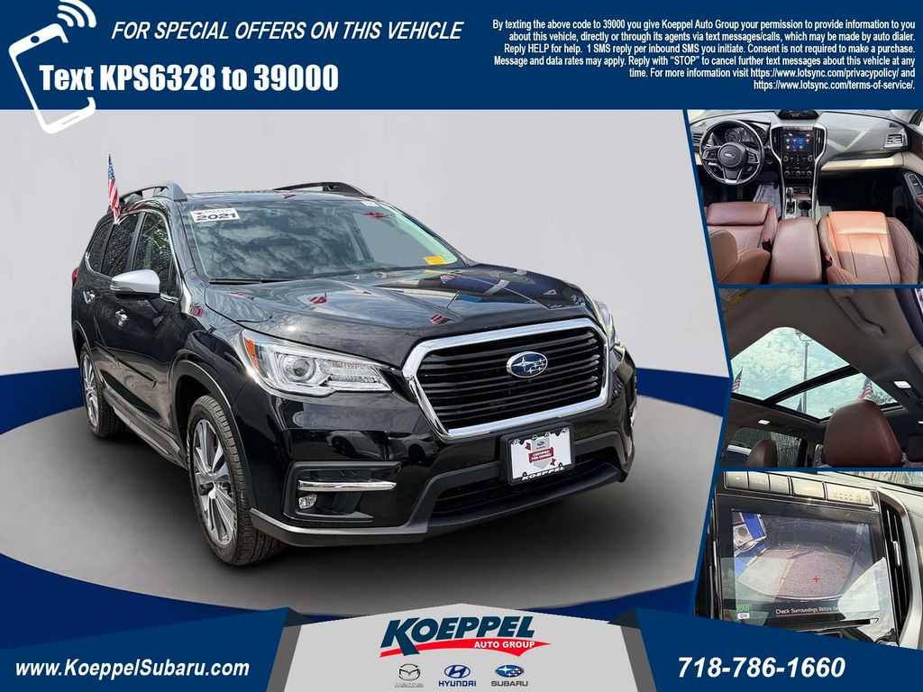 Crystal Black Silica 2021 Subaru Ascent Touring AWD SUV / Crossover All-Wheel Drive Continuously Variable Transmission
