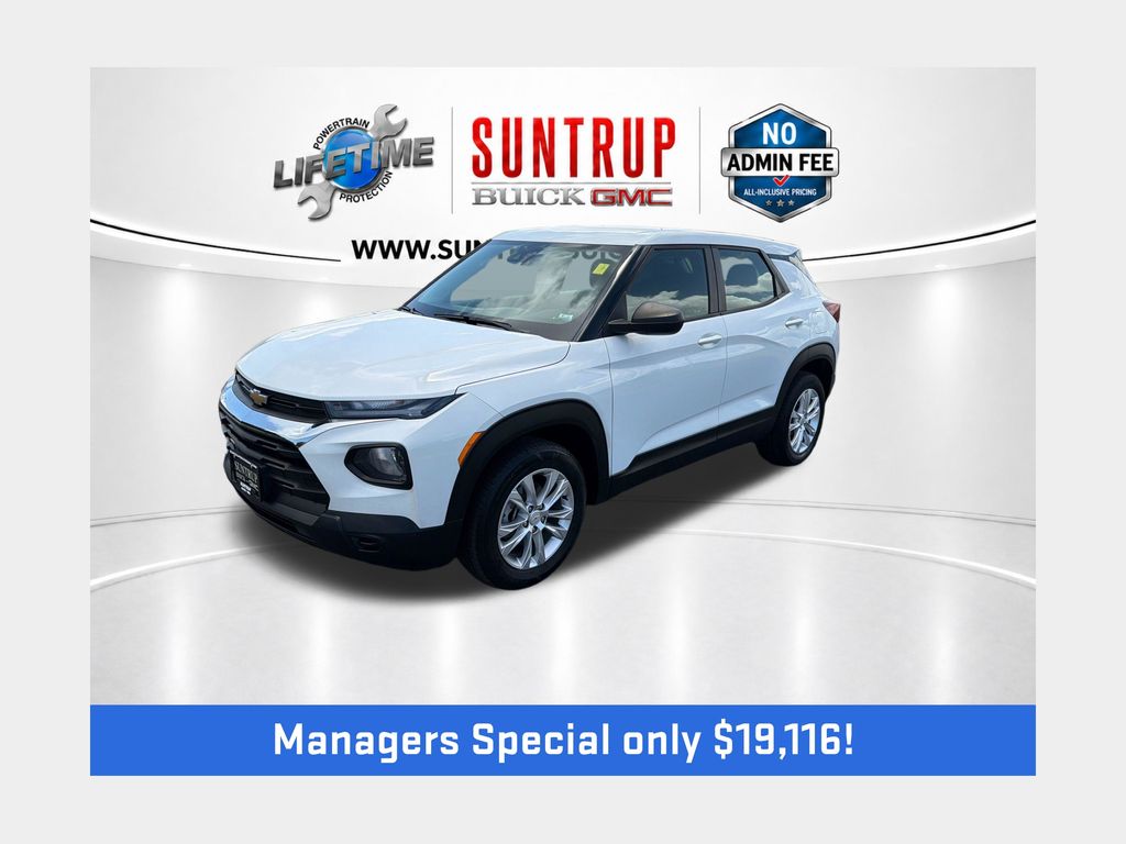 Summit White 2021 Chevrolet Trailblazer SUV / Crossover Four-Wheel Drive 9-Speed Automatic