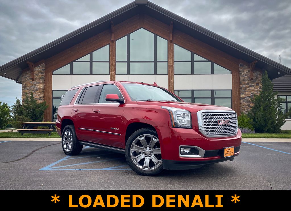 Crystal Red Tintcoat 2015 GMC Yukon Denali 4WD SUV / Crossover Four-Wheel Drive 8-Speed Automatic