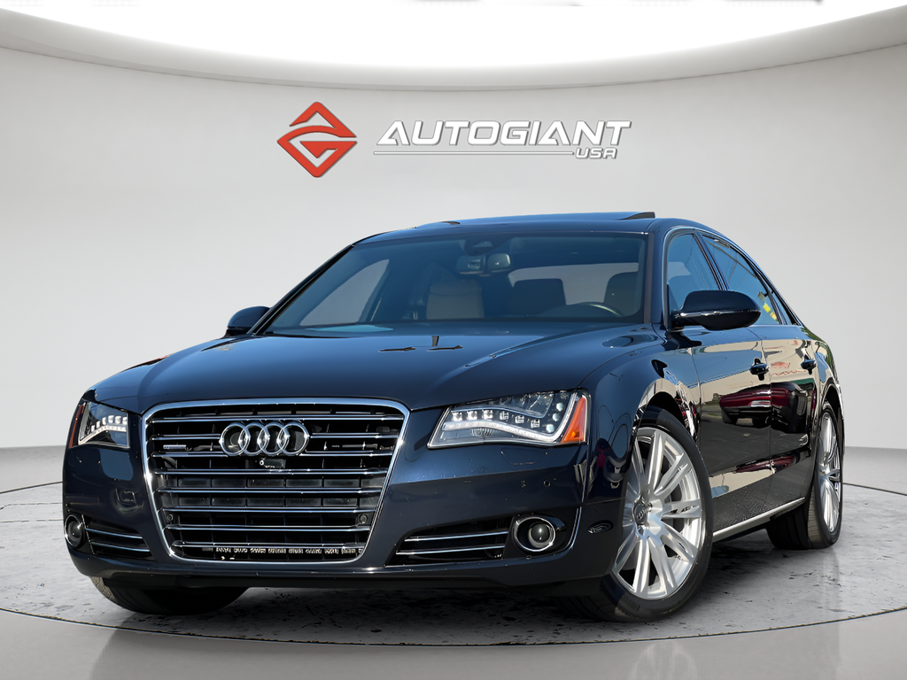 Blue 2014 Audi A8 3.0T LWB quattro AWD Sedan All-Wheel Drive 8-Speed Automatic