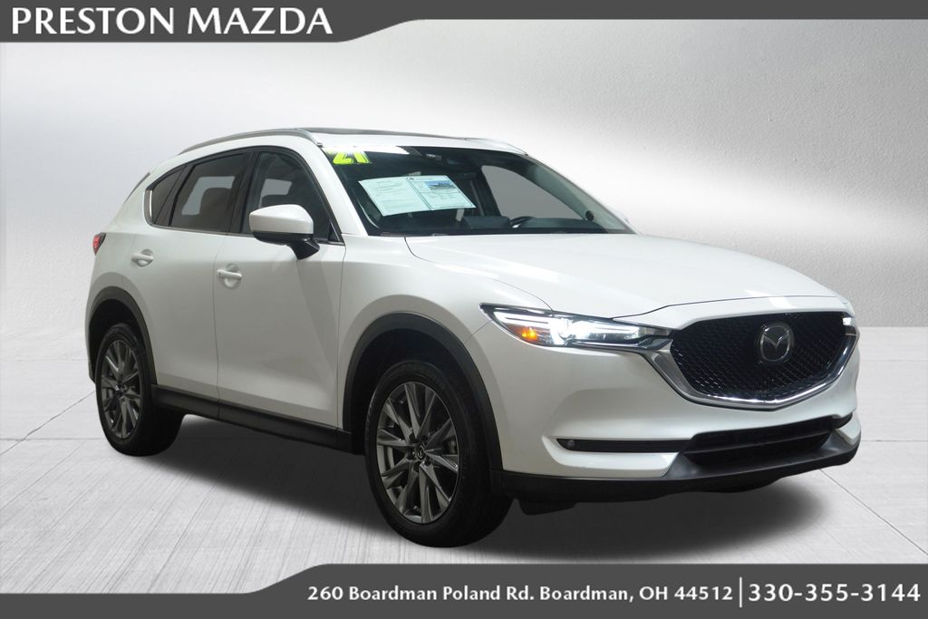 Snowflake White Pearl Mica 2021 Mazda CX-5 Grand Touring FWD SUV / Crossover Front-Wheel Drive 6-Speed Automatic